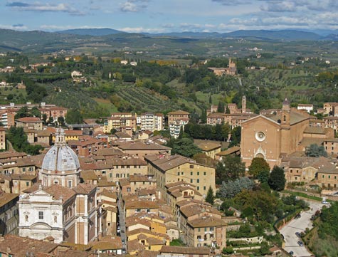 Maps of Siena Italy and Region