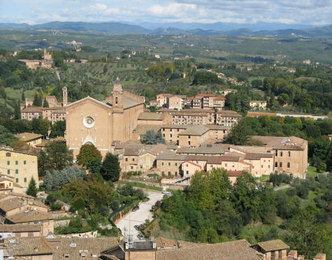 San Francesco Basilica in Siena Italy